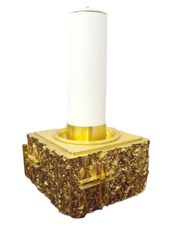 candeliere dorato 20x16 cm
