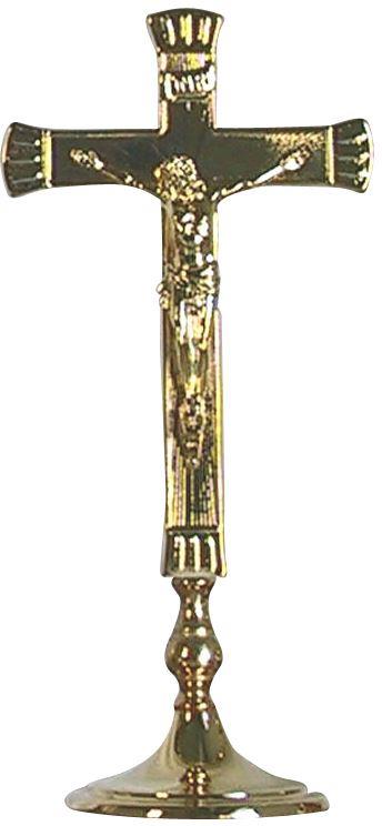 croce da altare dorata cm 20