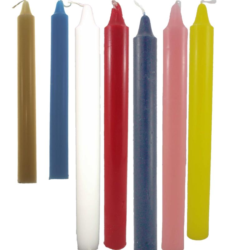 Candela colorata conf 4pz arancione Candele