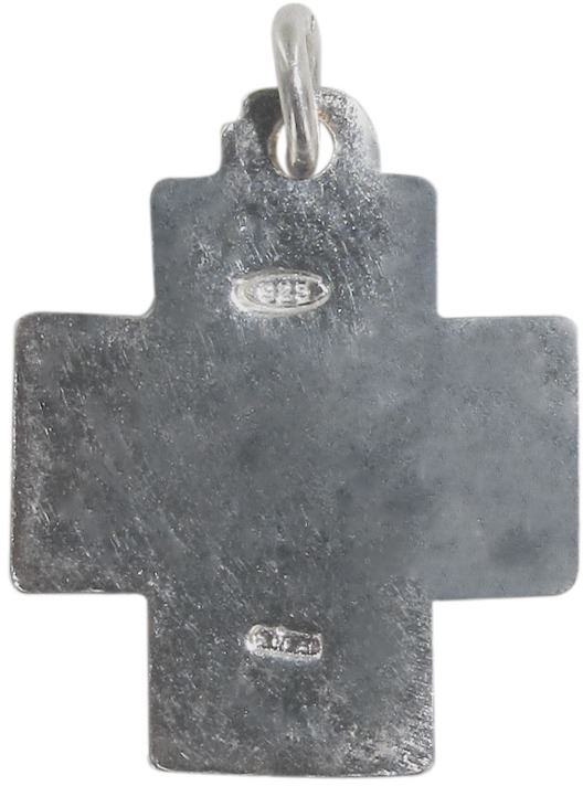 croce alfa e omega in argento 925 - 1,5 cm