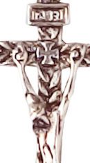 croce con cristo riportato in argento 925 - 4 cm