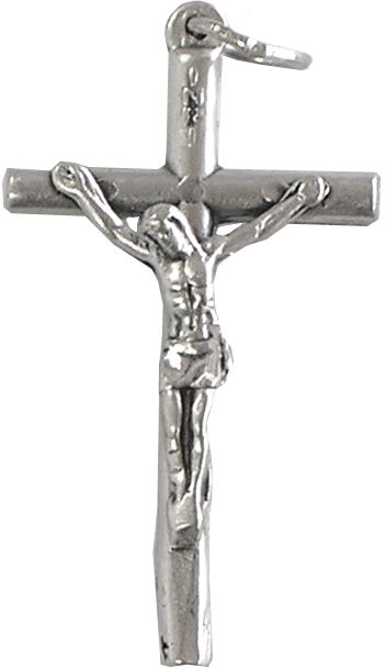 croce con cristo riportato in argento 925 - 3,8 cm