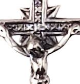 croce con cristo riportato in argento 925 - 3,5 cm