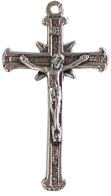 croce con cristo riportato in argento 925 - 4,8 cm