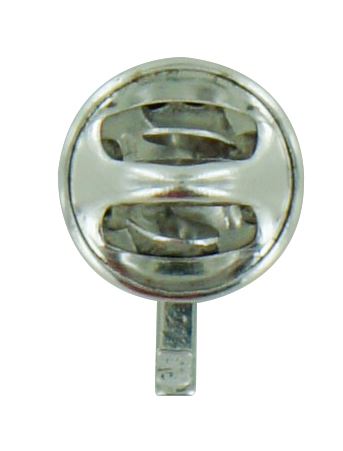 croce distintivo in argento 925 lucido con clips - 1,5 cm
