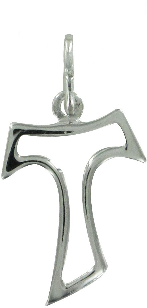 croce tau in argento 925 - 2 cm