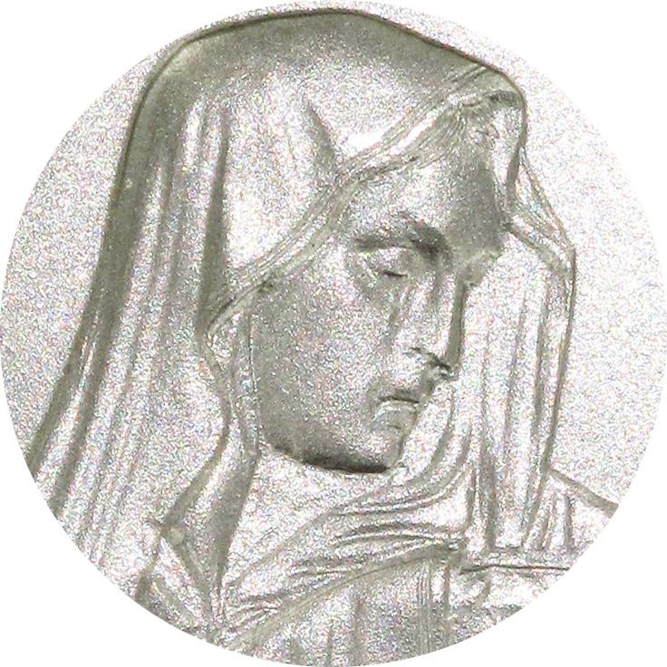 medaglia madonna addolorata in argento 925 - 2,5 cm 