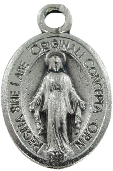 medaglia miracolosa in metallo - 1,5 cm