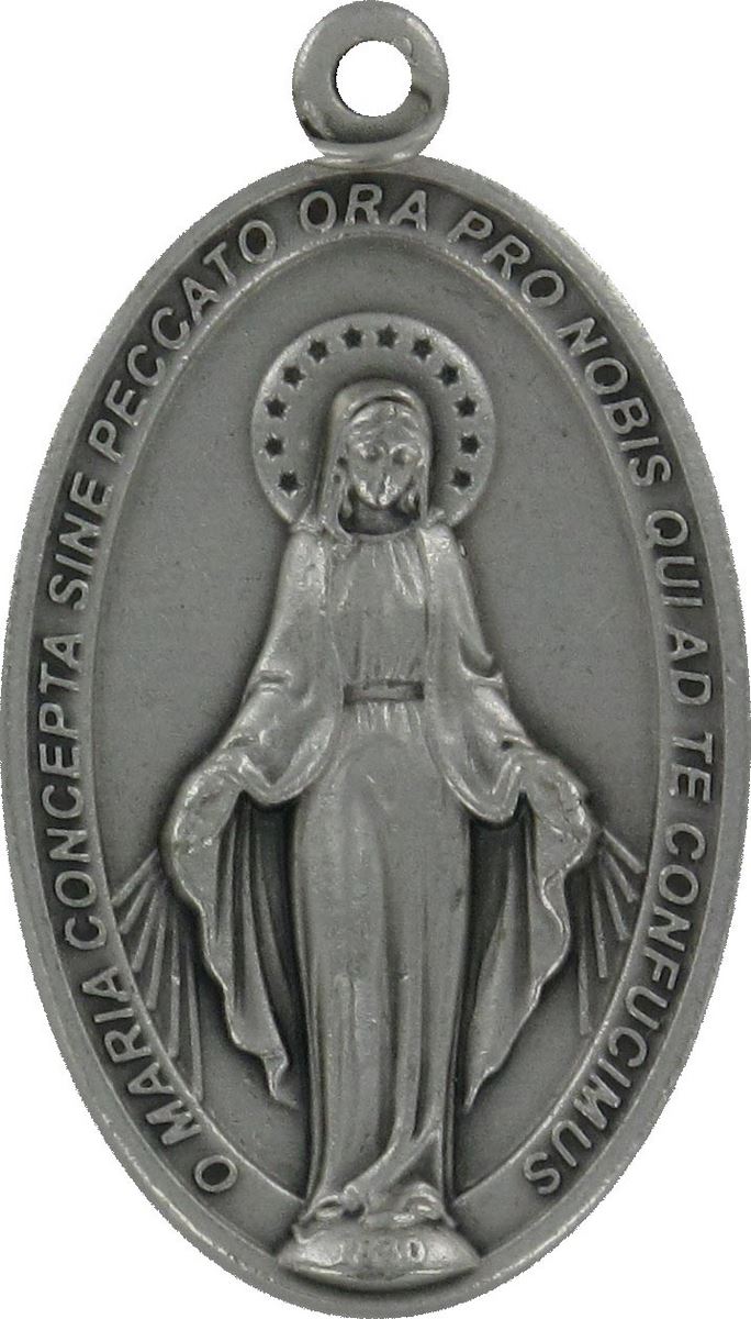 medaglia miracolosa in metallo - 4,5 cm
