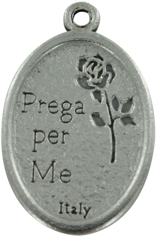 medaglia ovale in metallo raffigurante un angelo cherubino - 2,5 x 1,5 cm