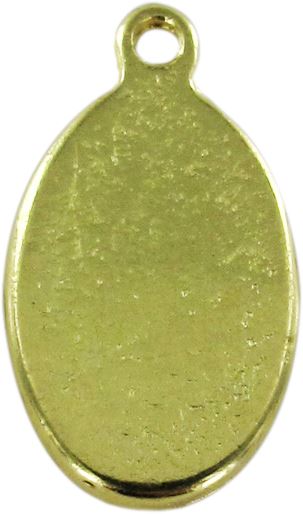 medaglia papa giovanni xxiii in metallo dorato e resina - 1,5 cm