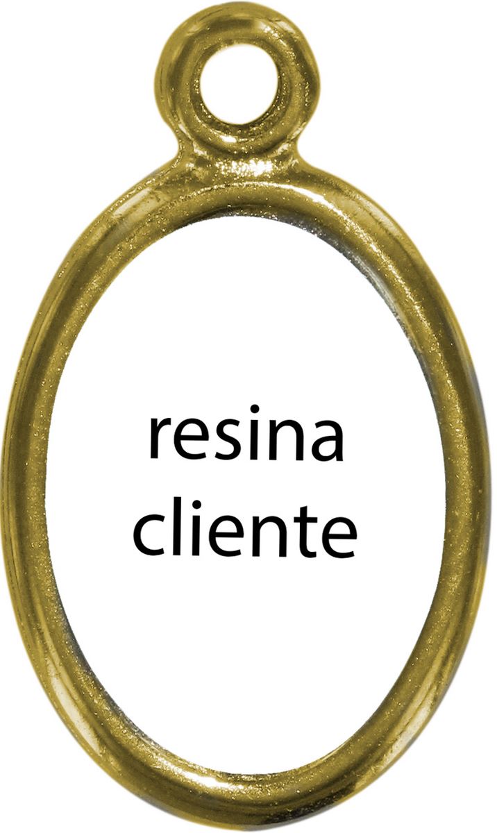 medaglia metallo dorato cm 1,5 resina cliente