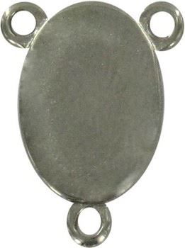 crociera in metallo nichelato con immagine resinata madonna miracolosa cm 2,5