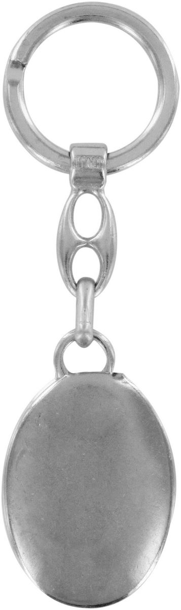 portachiavi madonna del ferruzzi ovale in metallo nichelato