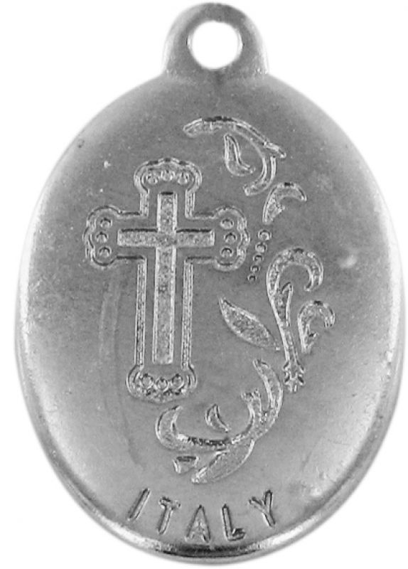 medaglia nichelata con resina e strass cm 3 - personalizzabile