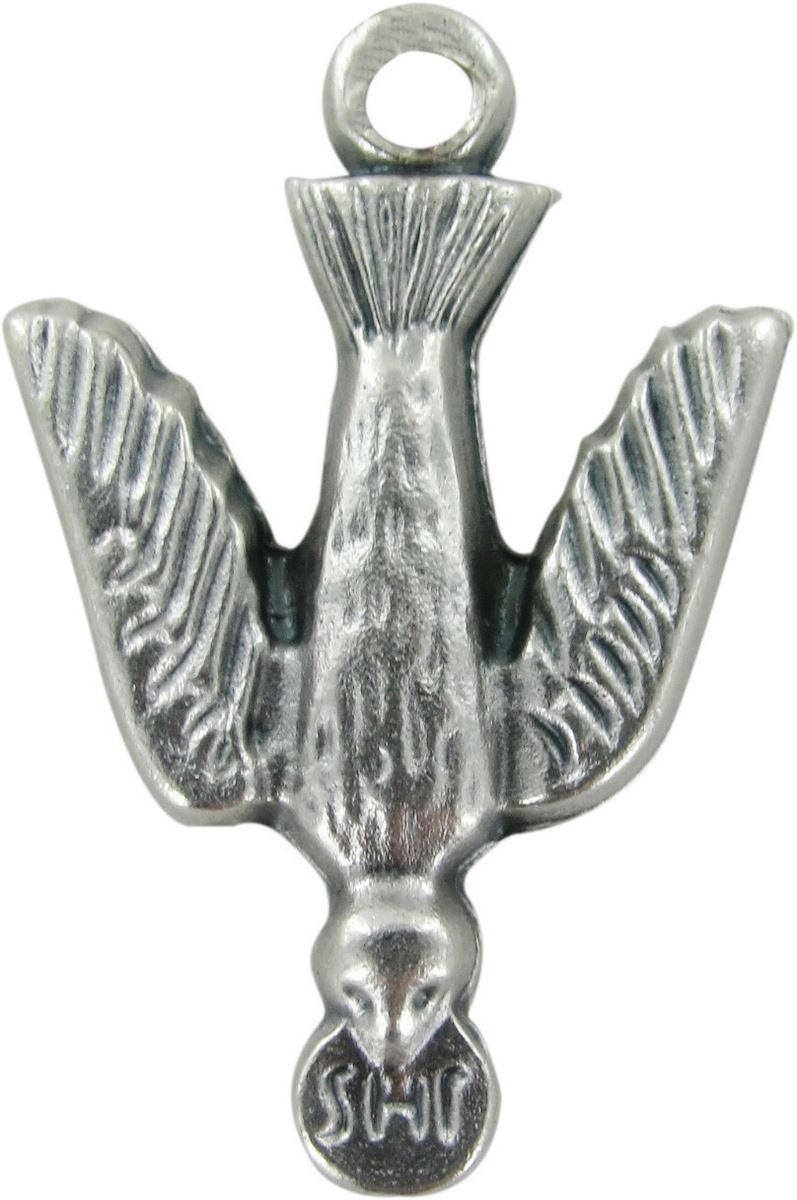 medaglia spirito santo in metallo ossidato - 2,5 cm