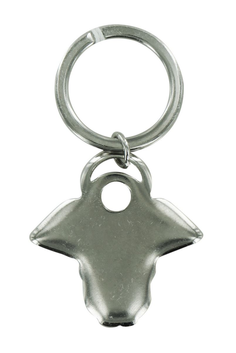 portachiavi a forma di angioletto con smalto blu - 4 cm