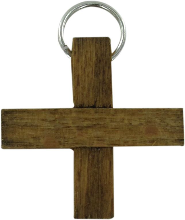 croce in legno naturale - 2,5 cm