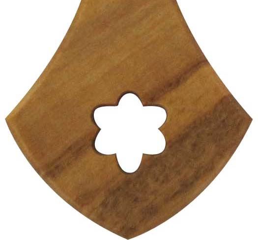 portachiavi croce carmelitana in legno ulivo