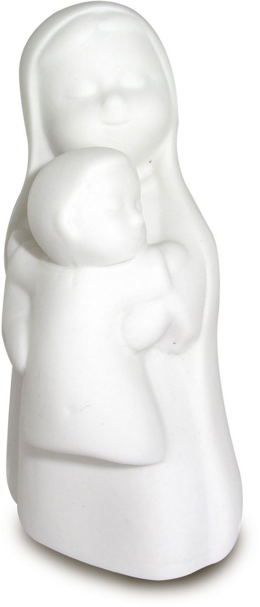 statuetta madonna con bambino in braccio - altezza 10 cm