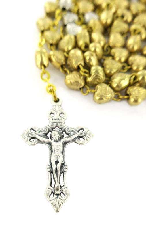 rosario in metallo dorato da Ø 5,5 mm