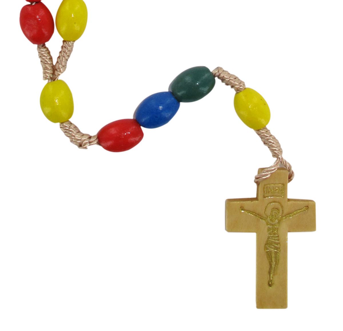 rosario missionario legno ovale mm 8