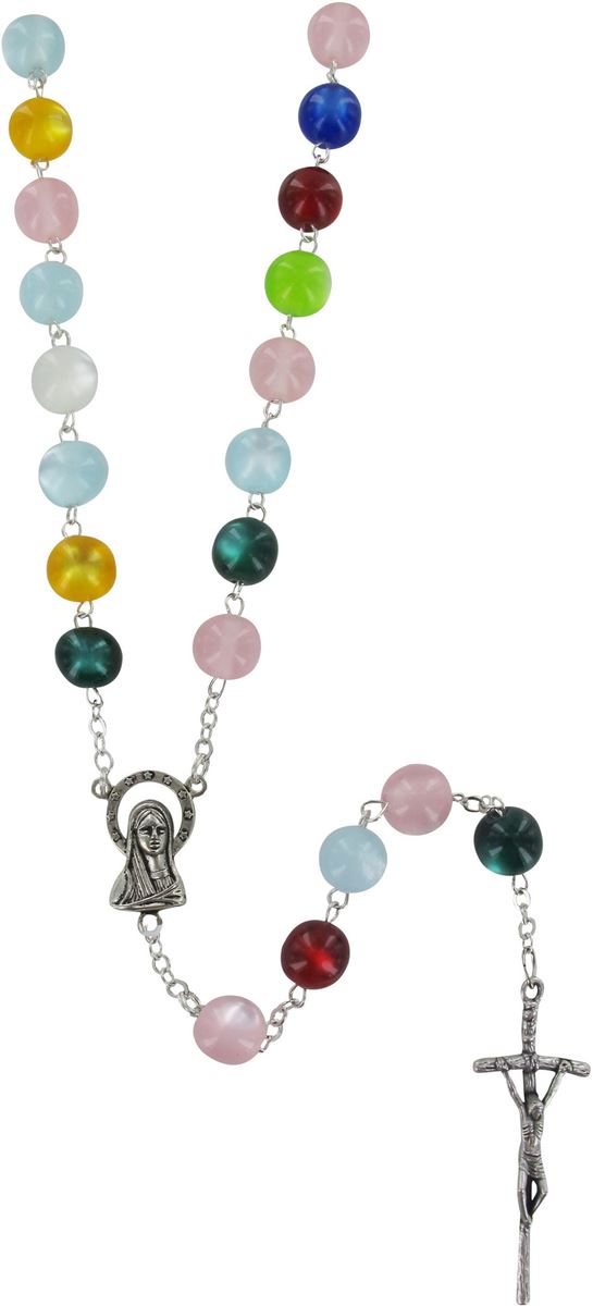 rosario imitazione madreperla multicolore mm 10
