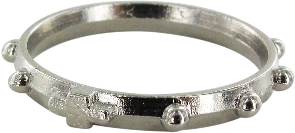 rosario anello in metallo nichelato Ø 16 mm