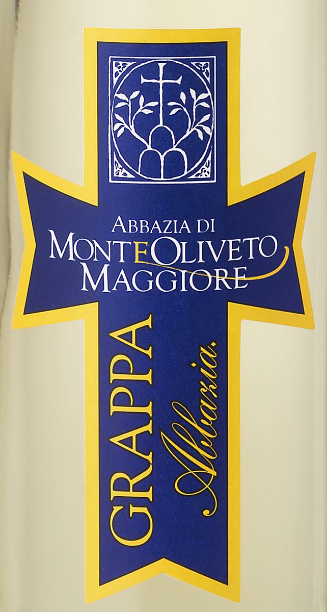 grappa toscana da 0.70 litri  - abbazia monte oliveto maggiore