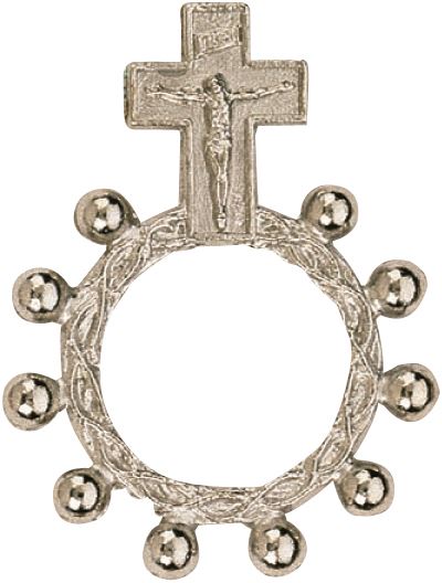 rosario decina in metallo ossidato