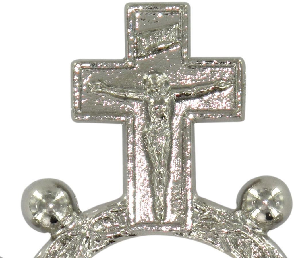 rosario decina in metallo ossidato