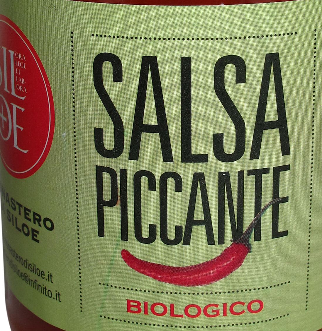 salsa pronta bio piccante di pomodoro fresco gr. 350 di siloe
