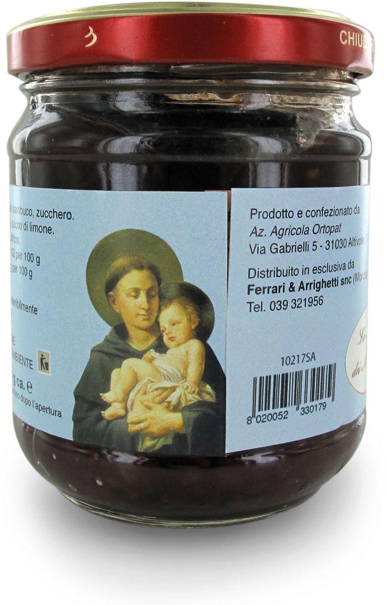 confettura extra frutti del sambuco di sant antonio di padova da 220 grammi