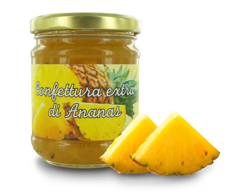 confettura extra di ananas di sant antonio di padova da 220 grammi
