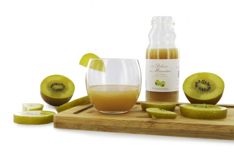 succo di frutta kiwi giallo - le delizie dei monasteri - 200 ml