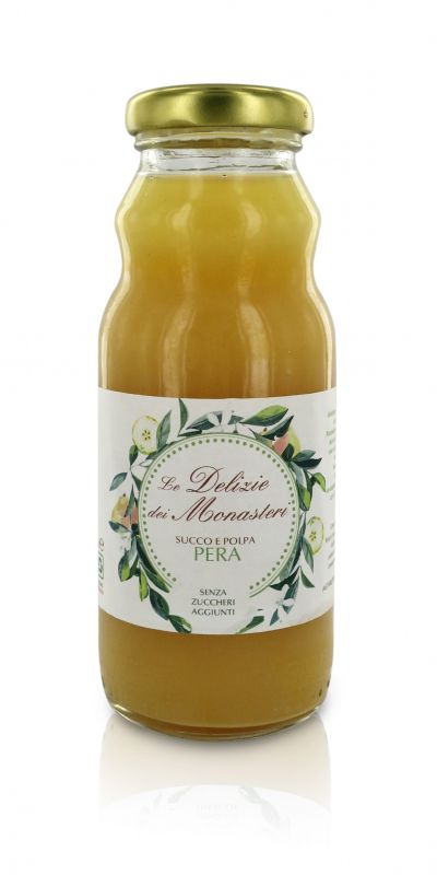 succo di pera senza zuccheri aggiunti - le delizie dei monasteri - 200 ml 