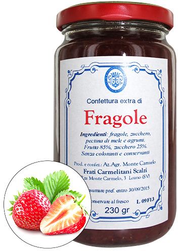 confettura di fragole dei frati carmelitani scalzi - vasetto 230g