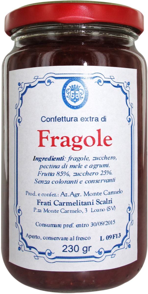 confettura di fragole dei frati carmelitani scalzi - vasetto 230g