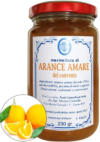 marmellata di arance amare dei frati carmelitani scalzi - vasetto 230g