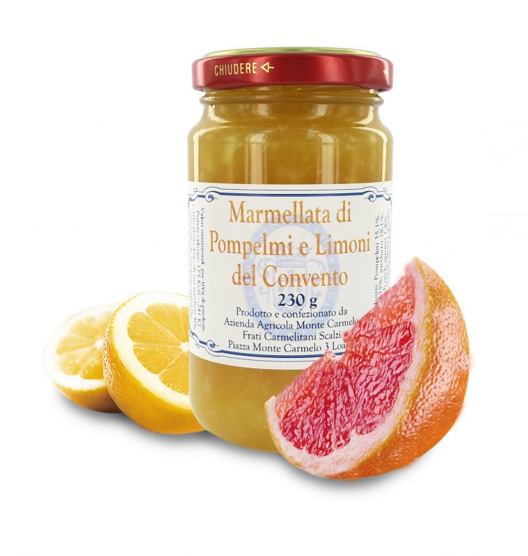 marmellata di pompelmi e limoni dei frati carmelitani scalzi - vasetto 230g