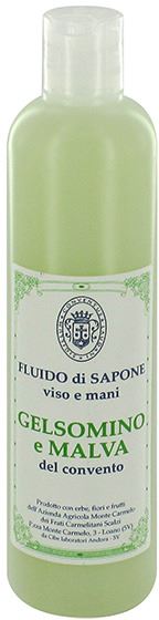 sapone liquido al gelsomino e malva dei frati carmelitani scalzi per viso e mani - 300 ml