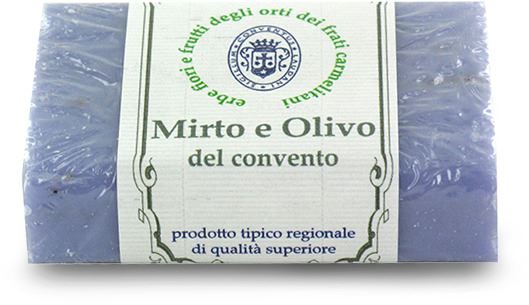 saponetta al mirto e olivo dei frati carmelitani scalzi - 100g