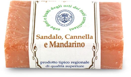 saponetta al sandalo, cannella e mandarino dei frati carmelitani scalzi - 100g