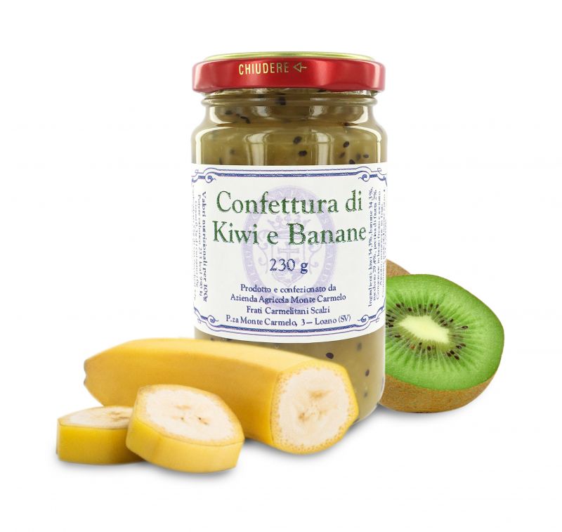 marmellata di kiwi e banane dei frati carmelitani scalzi - vasetto 230 gr