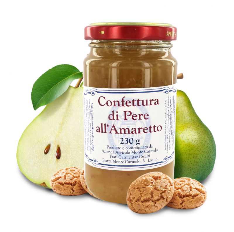 marmellata di pere all'amaretto dei frati carmelitani scalzi - vasetto 230 gr