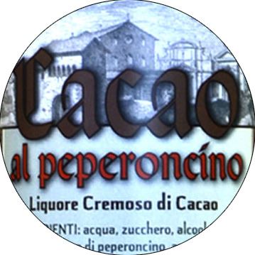 liquore al cacao e peperoncino da 0,50 lt.