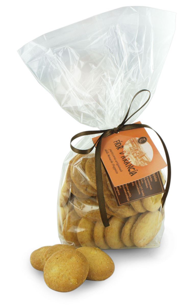 biscotti delle  suore trappiste fior di arancia. 250 grammi