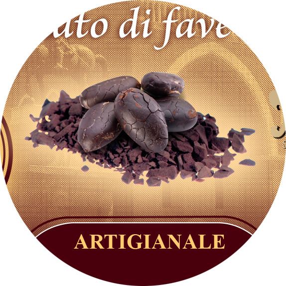 cioccolato fondente con granulato di fave di cacao (70%) linea san antonio di padova