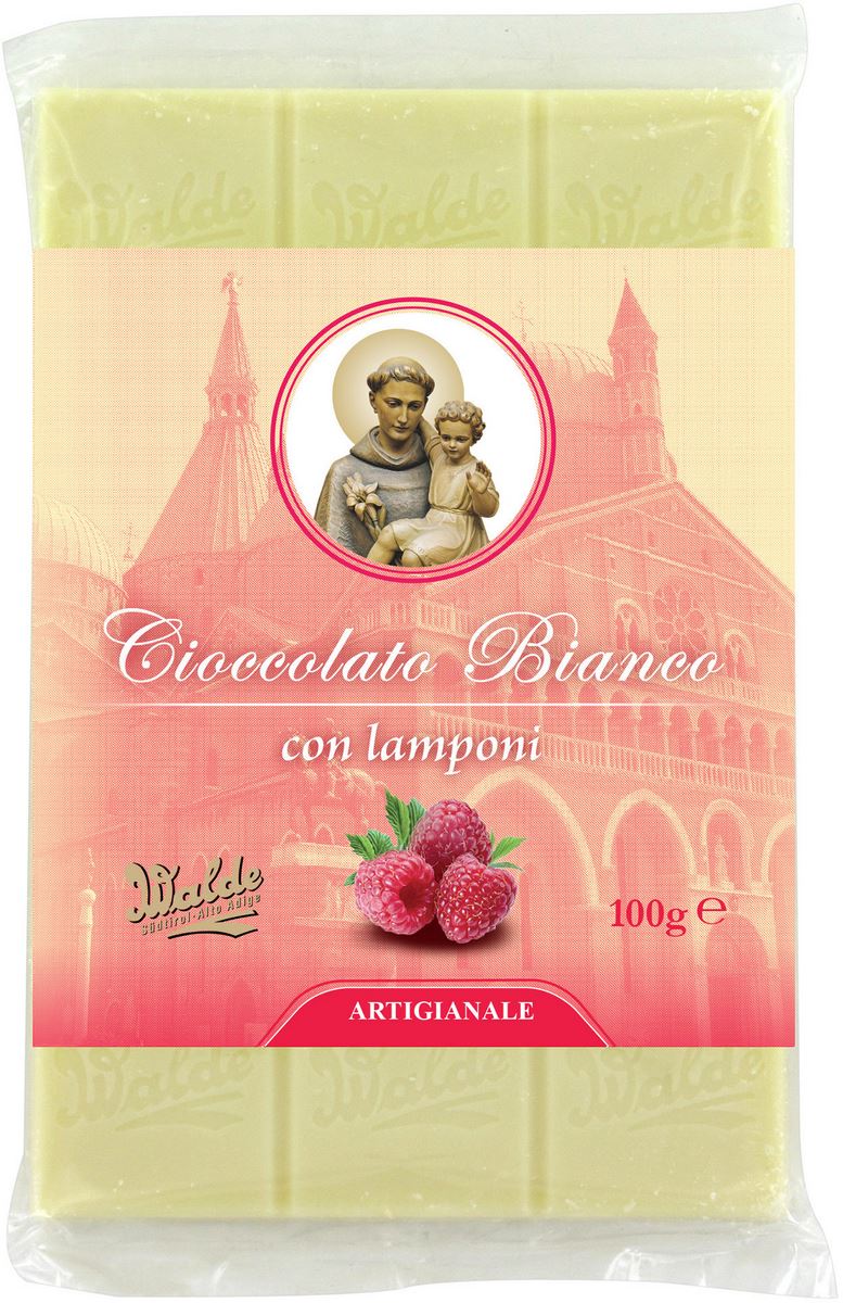 cioccolato bianco ai lamponi inea san antonio di padova