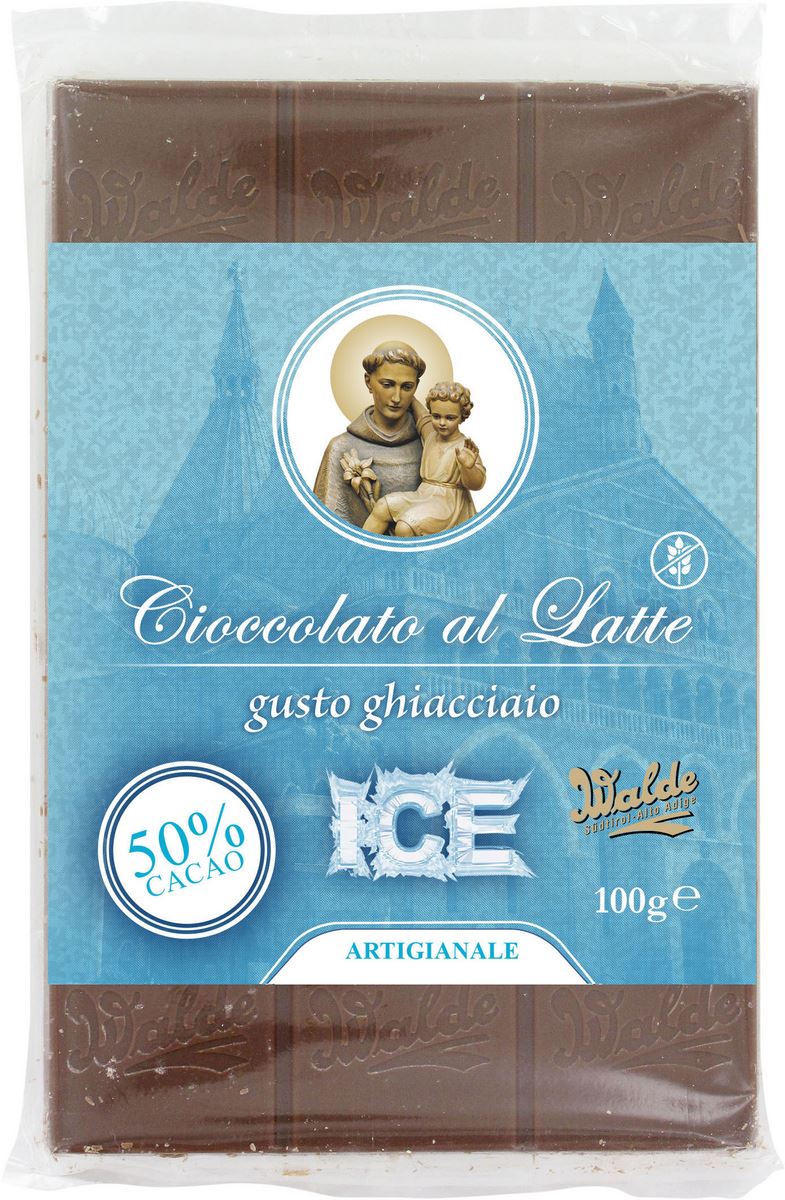 cioccolato al latte gusto ghiacciaio linea san antonio di padova